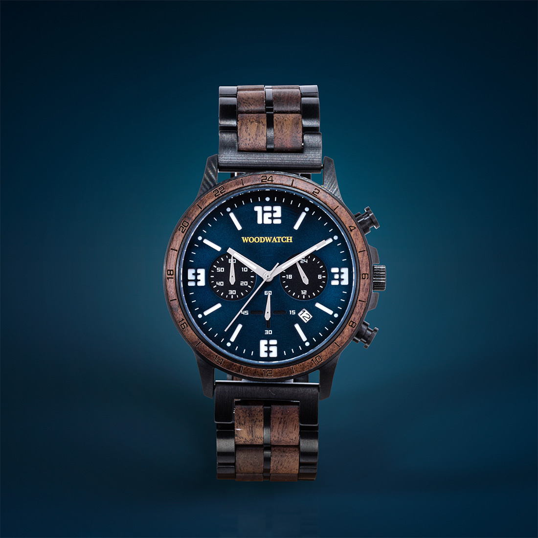 Woodwatch Houten Horloge Craftmaster Navy