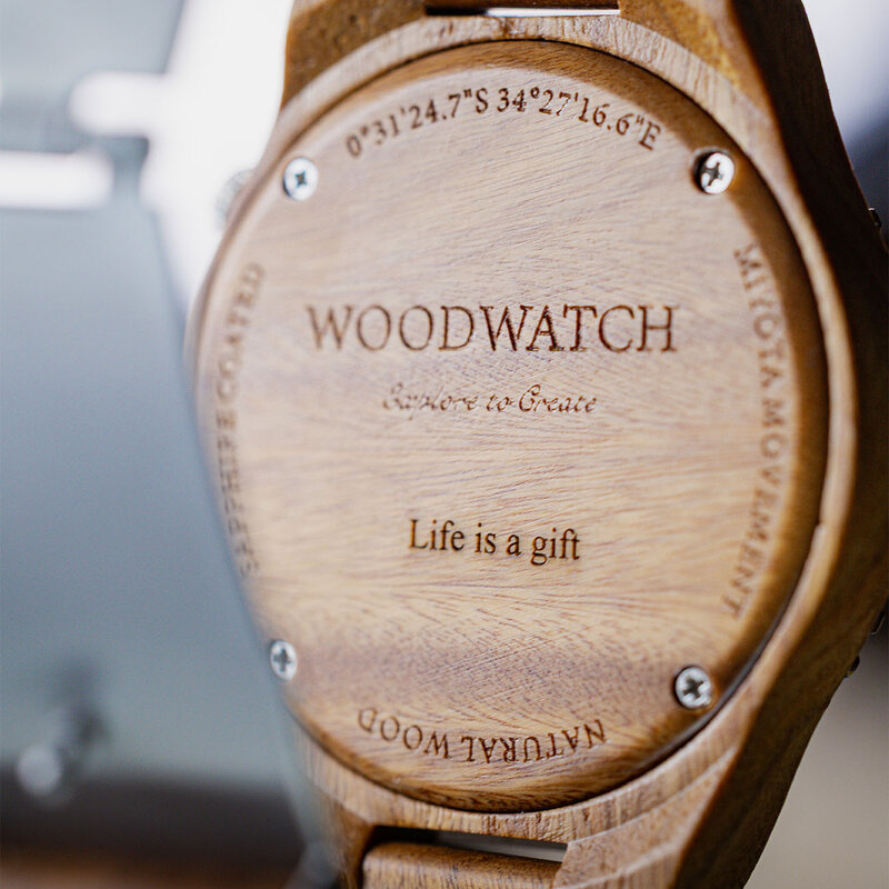 That first instinct and lust for a new adventure. This is the idea that brought the ORIGINAL Collection to life. Hand-carved wooden watches that celebrate the raw aspects of nature, which provide the world with its beauty. Each model makes a statement and