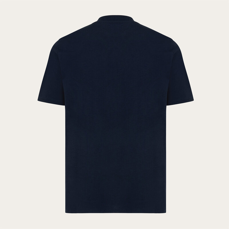 Soft unisex short-sleeved t-shirt with a round neck, made of 100% organic and recycled cotton and featuring a full body Harvey.