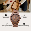 That first instinct and lust for a new adventure. This is the idea that brought the ORIGINAL Collection to life. Hand-carved wooden watches that celebrate the raw aspects of nature, which provide the world its beauty. Each model makes a statement and a gr