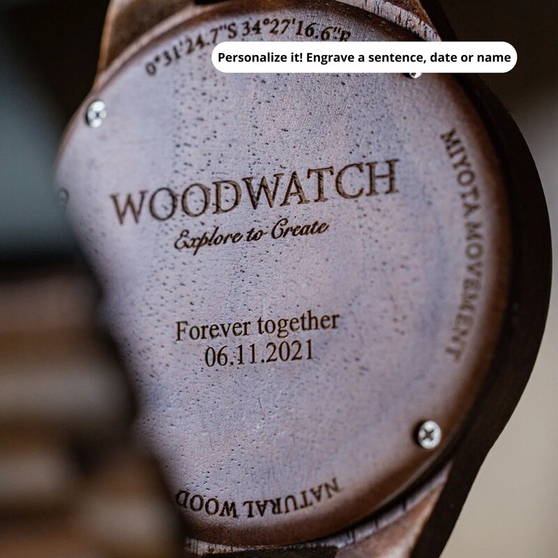 That first instinct and lust for a new adventure. This is the idea that brought the ORIGINAL Collection to life. Hand-carved wooden watches that celebrate the raw aspects of nature, which provide the world its beauty. Each model makes a statement and a gr