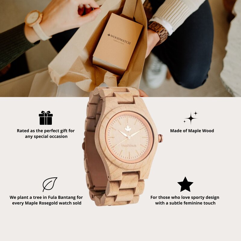The CORE Collection got its name from the finest quality of wood from the tree. The sporty design is perfect for wood enthusiasts and adventurers alike. Different wood type options available in two diameters fit the likes of men and women alike. Each watc