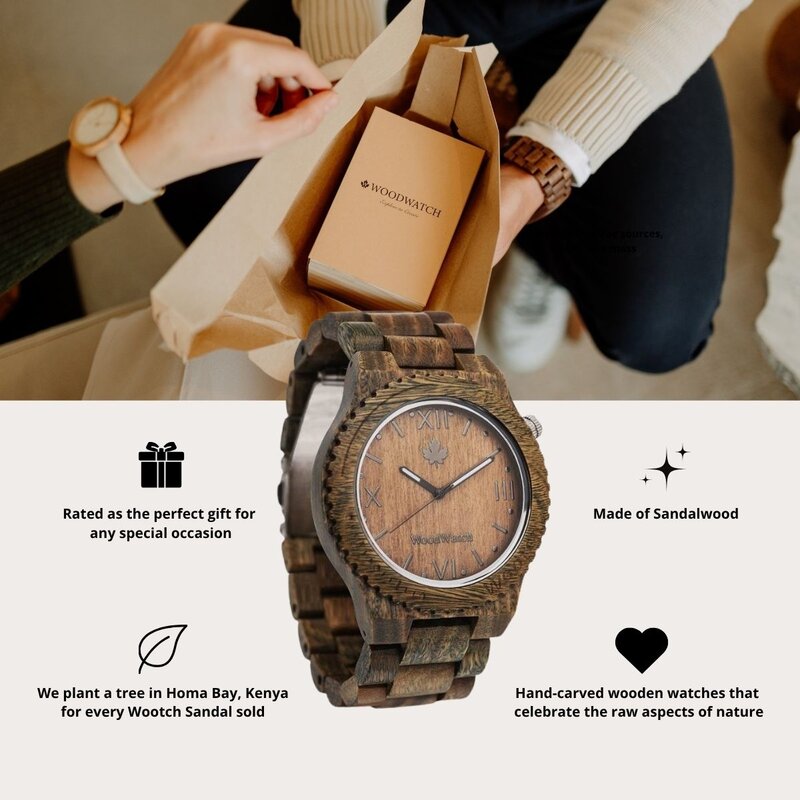 That first instinct and lust for a new adventure. This is the idea that brought the ORIGINAL Collection to life. Hand-carved wooden watches that celebrate the raw aspects of nature, which provide the world with its beauty. Each model makes a statement and