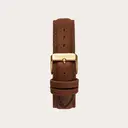 De Pecan Band is gemaakt van lichtbruin gekleurd, echt leer en uitgerust met een metalen sluiting. De Pecan Band 18mm past op de 40mm MINIMAL Collection.