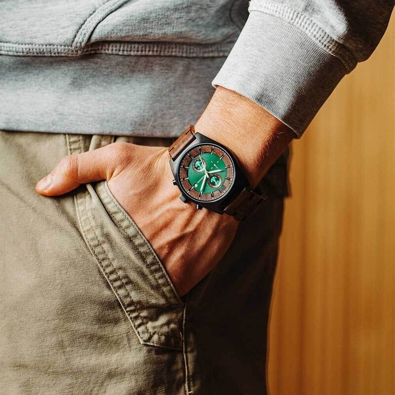 Make time more meaningful together with the WoodWatch Couple Bundle. A thoughtfully curated set designed for two - featuring matching watches and sunglasses for him and her, crafted from natural materials and finished with timeless detail.