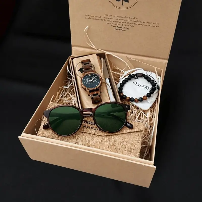 Maak dit feestseizoen onvergetelijk met de WoodWatch Feestdagen Geschenkdoos.