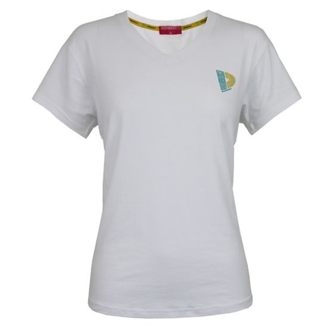 Donnay Dames - T-shirt V-neck - Wit