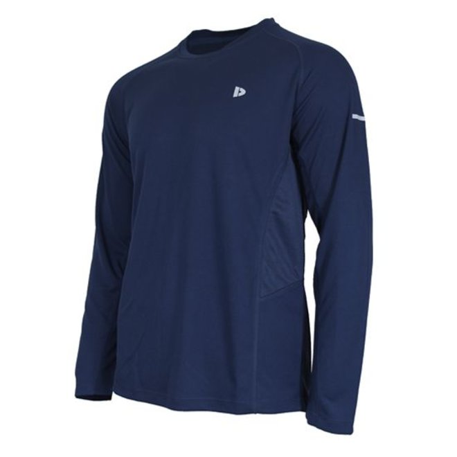 Donnay Heren - Multi Sport T-shirt lange mouw - Donkerblauw