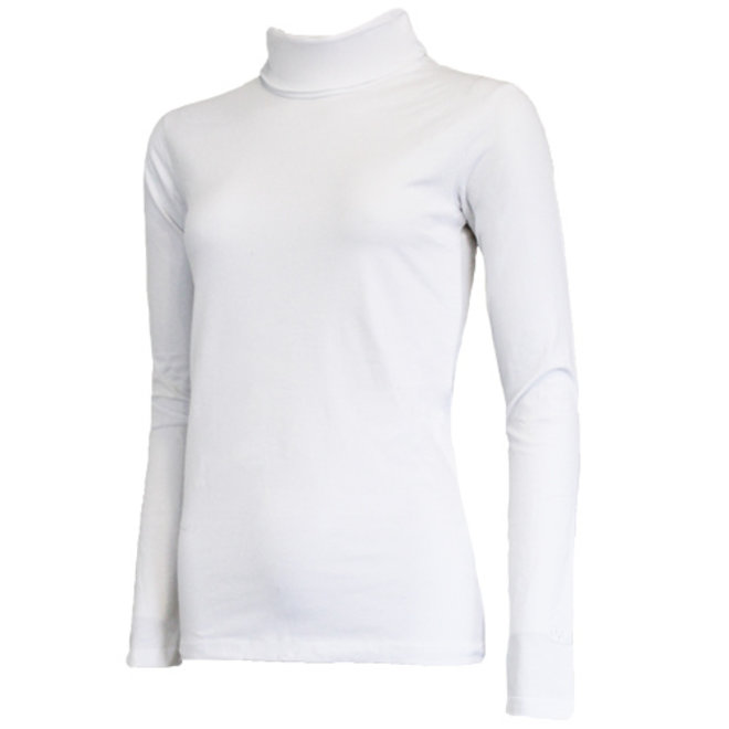 Campri Dames - Skipully - shirt met col - Wit