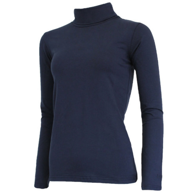 Campri Dames - Skipully - shirt met col - Donkerblauw