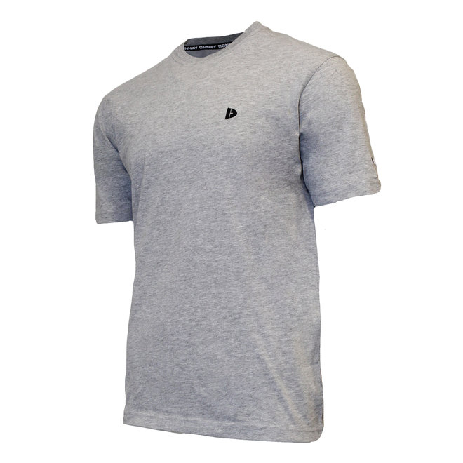 Donnay Heren - T-Shirt Vince - Lichtgrijs gemêleerd