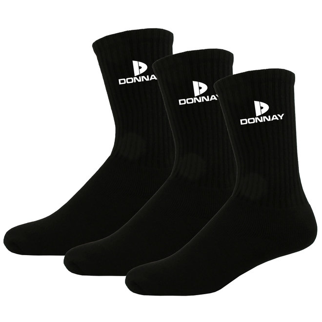 Donnay Unisex Sportsokken - Zwart - 3 paar