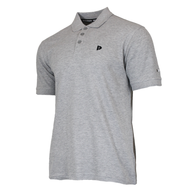 Donnay Heren - Polo shirt Noah - Lichtgrijs gemêleerd