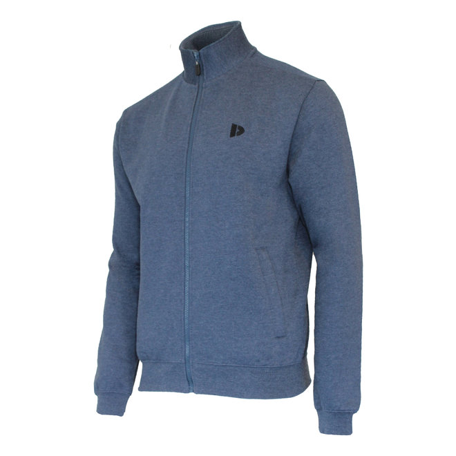 Donnay Heren - Vest met kraag Bryan - Donkerblauw gemêleerd