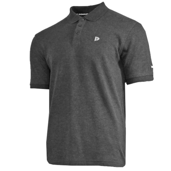 Donnay Heren - Polo shirt Noah - Donkergrijs gemêleerd