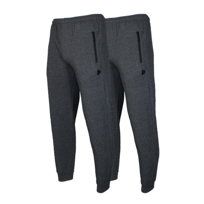 Donnay Heren - Joggingbroek Jack - Donkergrijs gemêleerd