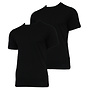 Campri Heren - 2-Pack - Thermo shirt korte mouw - Zwart