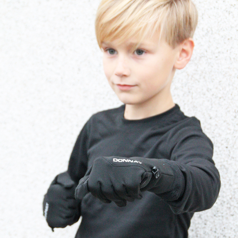 Donnay Thermische Handschoenen - met touchscreen tips - Zwart - Jnr