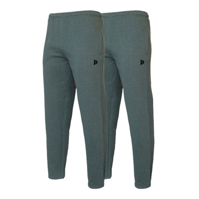 Donnay Heren - 2-Pack - Joggingbroek Wess - Legergroen gemêleerd