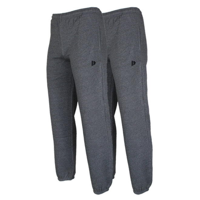 Donnay Heren - 2-Pack - Joggingbroek Alec - Donkergrijs gemêleerd