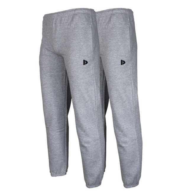 Donnay Heren - 2-Pack - Joggingbroek Alec - Lichtgrijs gemêleerd