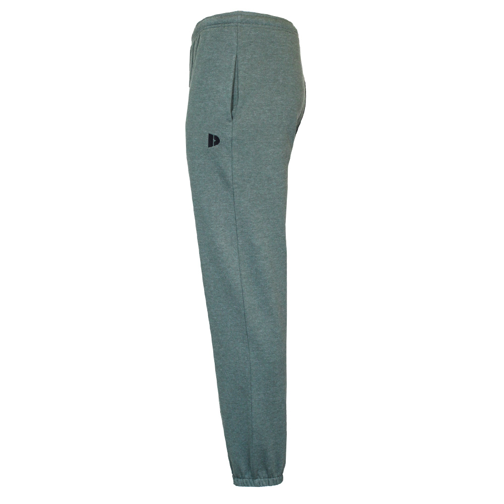 2- Pack Donnay Joggingbroek met elastiek - Sportbroek - Heren - Maat S - Legergroen gemeleerd