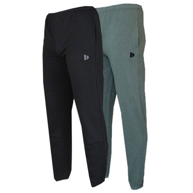 Donnay Heren - 2-Pack - Joggingbroek Alec - Zwart & Legergroen