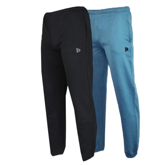 Donnay Heren - 2-Pack - Joggingbroek Alec - Zwart & Vintage blauw