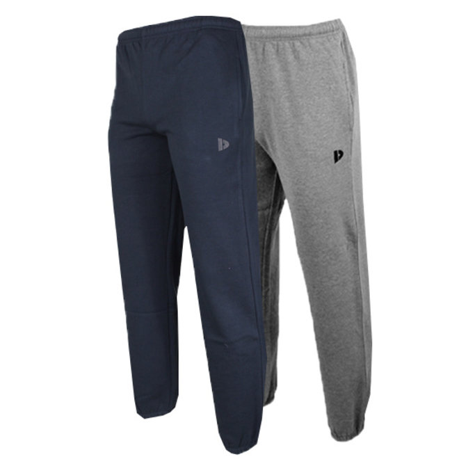 Donnay Heren - 2-Pack - Joggingbroek Alec - Navy & Zilvergrijs