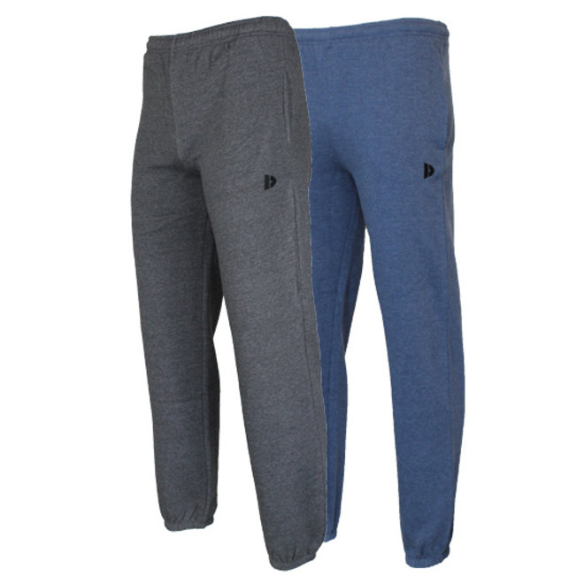 Donnay Heren - 2-Pack - Joggingbroek Alec - Donkergrijs & Donkerblauw