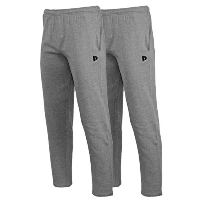 Donnay Heren - 2-Pack - Joggingbroek Wess - Zilvergrijs