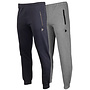 Donnay Heren - 2-Pack - Joggingbroek Jack - Navy & Zilvergrijs