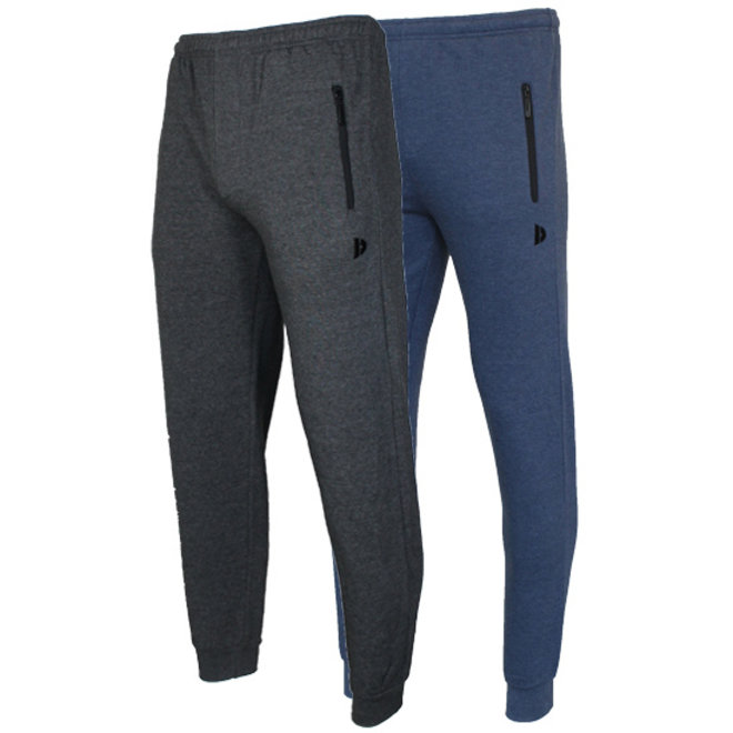 Donnay Heren - 2-Pack - Joggingbroek Jack - Donkergrijs & Donkerblauw