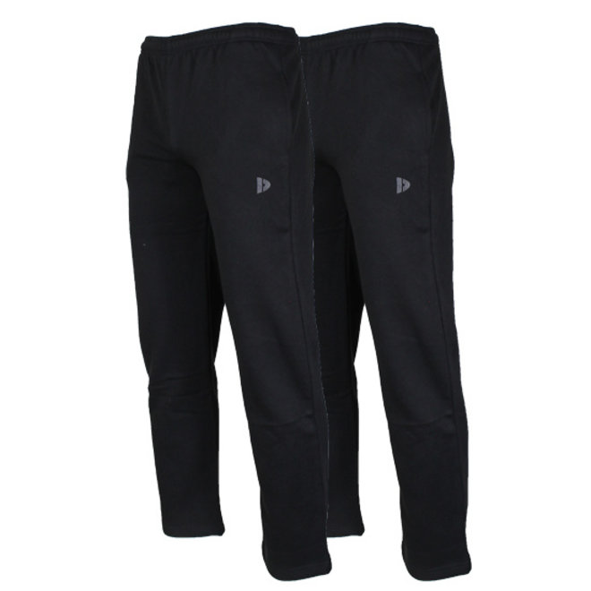 Donnay Heren -  2-Pack - Joggingbroek Nigel - Zwart