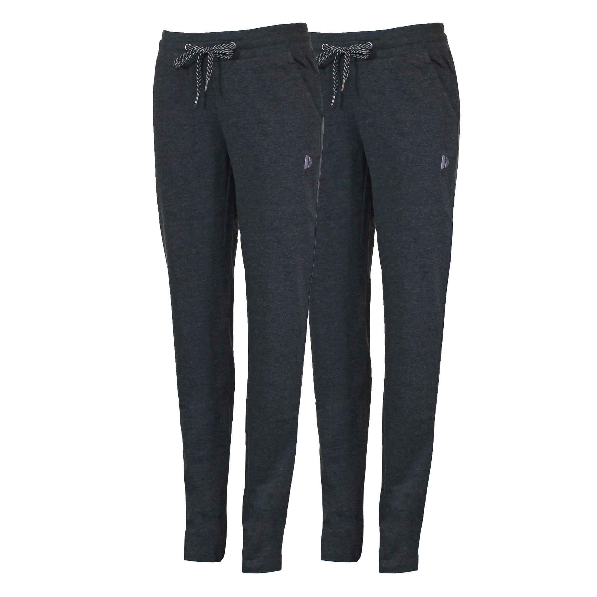 Donnay Dames - 2-Pack -Joggingbroek rechte pijp Lily Grijs - Donnay Nederland