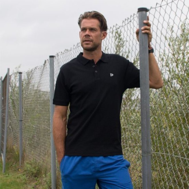 Donnay Heren - 2-Pack - Polo shirt Noah - Zwart