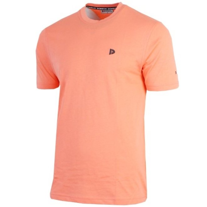 Donnay Heren - T-Shirt Vince - Zalm Oranje