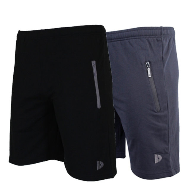 Donnay Heren - 2-Pack - Korte joggingbroek Nick - Zwart & Navy