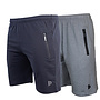 Donnay Heren - 2-Pack - Korte joggingbroek Nick - Navy & Zilvergrijs