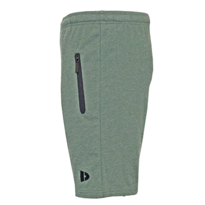 Donnay Heren - 2-Pack - Korte joggingbroek Nick - Zilvergrijs & Legergroen