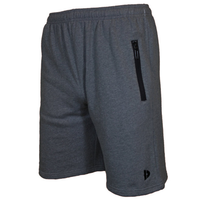 Donnay Heren - 2-Pack - Korte joggingbroek Nick - Zilvergrijs & Donkergrijs