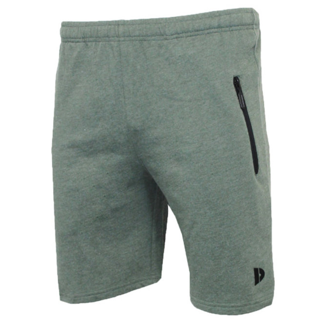 Donnay Heren - 2-Pack - Korte joggingbroek Nick - Legergroen & Donkergrijs