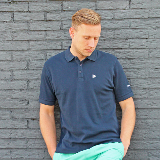 Donnay Polo 2-Pack - Sportpolo - Heren - Maat S - Navy & Wit (907)