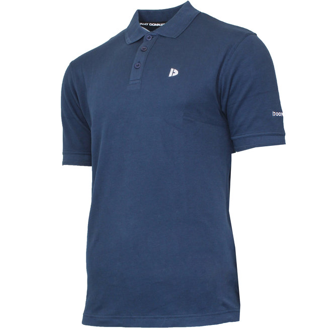 Donnay Heren - 2-Pack - Polo shirt Noah - Donkergrijs & Navy