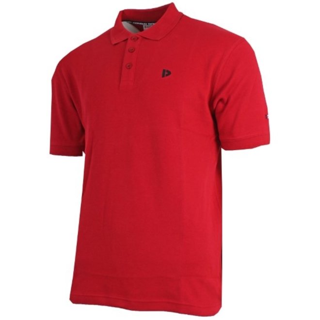 Donnay Heren - 2-Pack - Polo shirt Noah - Donkergrijs & Rood