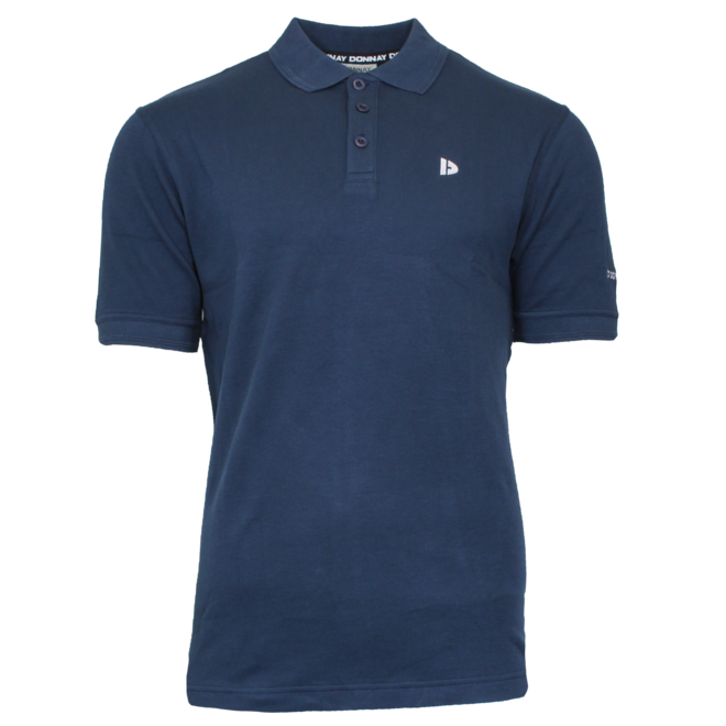 Donnay Heren - 3-Pack - Polo shirt Noah - Zwart / Navy / Cobaltblauw