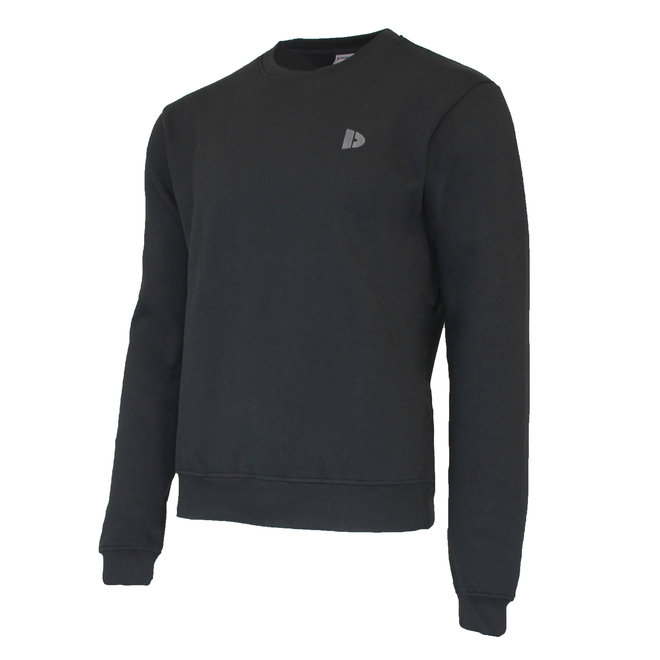 Donnay Heren - 2-Pack - Fleece Crew Sweater Dean - Zwart