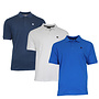 Donnay Heren - 3-Pack - Polo shirt Noah - Navy / Wit / Cobaltblauw