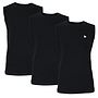 Donnay Heren - 3-Pack - Mouwloos T-shirt Stan - Zwart