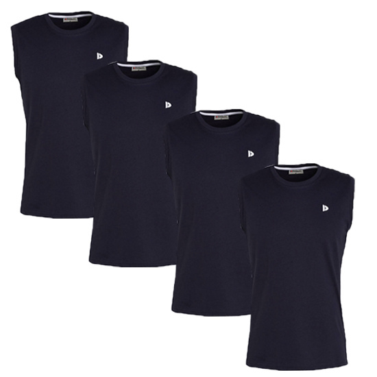 Donnay Donnay Heren - 4-Pack - Mouwloos T-shirt Stan - Donkerblauw